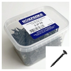 200704 Саморез оксид по дереву потайной крупный шаг 3,5*35 (300 шт EC) (цена за уп) НАКРЕПКО 200704-1 - фото 636603