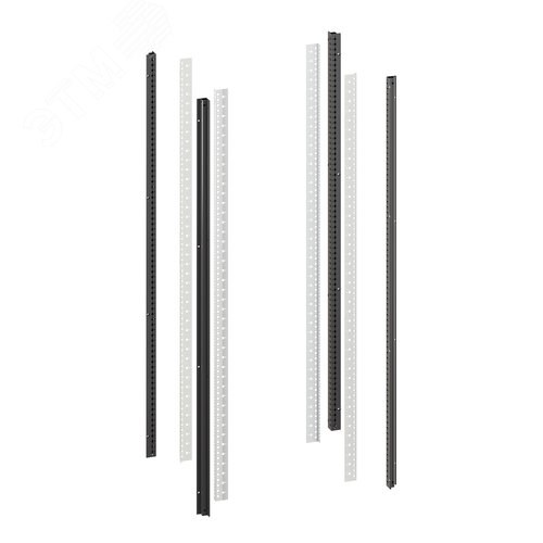 RBITKMN24 RAM telecom Стойки вертикальные комплект для 24U IT-CQE RAL9005 ДКС (Россия) RBITKMN24 - фото 636636
