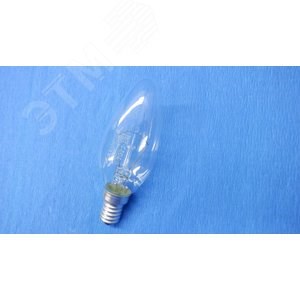 8109010 Favor ДС 230-60 Е14 CLASSIC B 60W E14 230V B35 CL Лампа накаливания свеча прозрачная (уп.100шт.) Калашниково (Россия) 8109010 - фото 636638