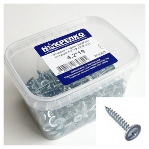 200903 Саморез с прессшайбой острый 4,2*19 (300 шт EC) (цена за уп) НАКРЕПКО 200903 - фото 636646