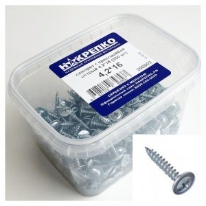 200902 Саморез с прессшайбой острый 4,2*16 (350 шт EC) (цена за уп) НАКРЕПКО 200902 - фото 636830