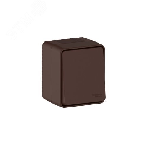 ATN546011 AtlasDesign Profi54 Одноклавишный выключатель (сх.1) IP54, коричневый (уп.12шт.) Systeme Electric (Россия) ATN546011 - фото 637056