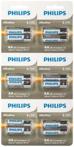 Батарейка Philips Alkaline LR6/316/AA BL12 720409 - фото 637092
