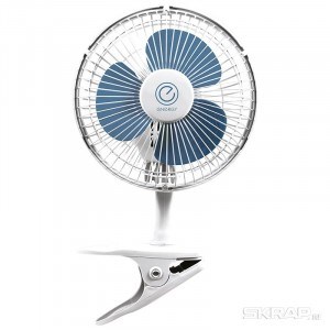 EN-0608s Вентилятор настольный на прищепке 15Вт наклон 2 скорости d=15см ENERGY (Китай) EN-0608s - фото 637123