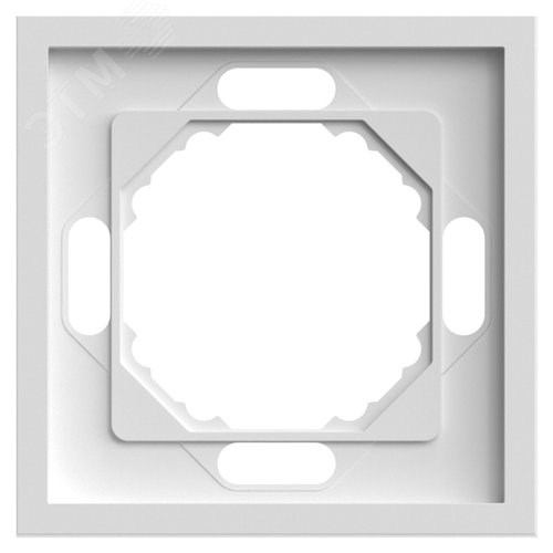 49884 Эмили PFR00-5001-01 Рамка 1 пост, белый фарфор, soft touch (уп.35шт.) STEKKER (Китай) 49884 - фото 637289