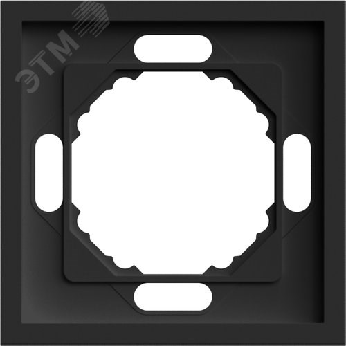 49858 Эмили PFR00-5001-05 Рамка 1 пост, черный уголь, soft touch (уп.35шт.) STEKKER (Китай) 49858 - фото 637290