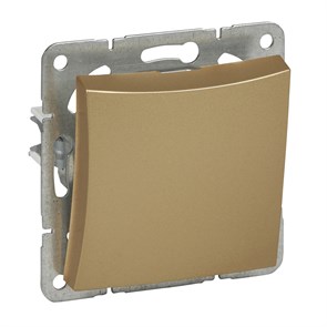 000415 ДУЭТ НАЖИМНАЯ КНОПКА (СХ.1), МЕХАНИЗМ, ШАМПАНЬ (уп.20шт.) Schneider Electric 000415