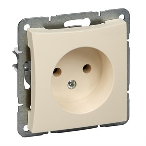 000241 ДУЭТ Розетка без заземления, механизм, бежевая (уп.20шт.) Schneider Electric WDE000241