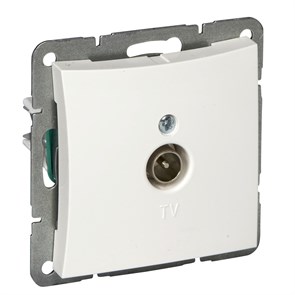 000191 ДУЭТ Розетка TV 0.7дБ, механизм, белая (уп.10шт.) Schneider Electric WDE000191