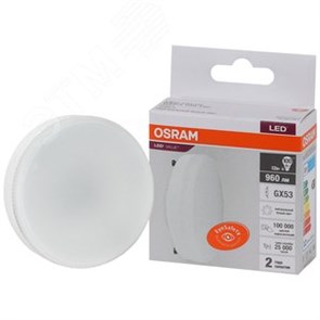 5582187 Value GX53 LED 12Вт GX53 4000К 960Лм таблетка 220В (замена 100Вт) Лампа светодиодная (уп.10шт.) LEDVANCE (OSRAM) 4058075582187