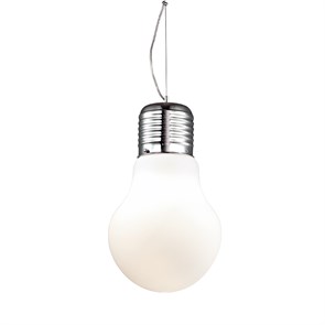 2872/1 ODL16 119хром/стекло матовое Подвес E27 60W 220V BULB Odeon Light 2872/1