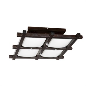 192-41-24 Светильник потолочный ДИНА 4хЕ27х40Вт венге Optovik-light 192-41-24