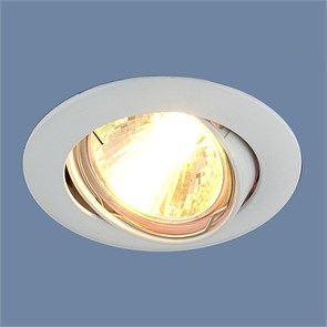 104S MR16 WH белый Cветильник встраиваемый (уп.10/50шт.) Elektrostandard 104S MR16 WH белый