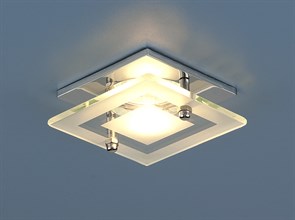 781 MR16 CH/CL хром прозрачный Cветильник встраиваемый (уп.10/50шт.) Elektrostandard 781 MR16 CH хром