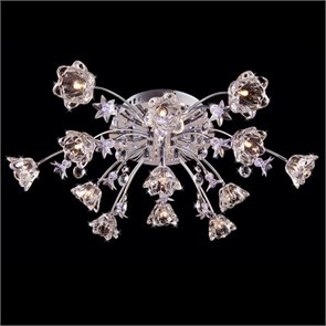 4928/13 хром/бело-голубой Люстра Eurosvet 4928/13