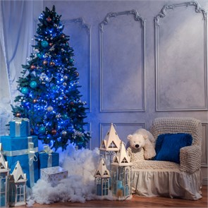 400-002 голубой Гирлянда нить 10м IP20 Eurosvet 400-002 голубой