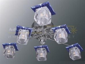1-5302-6-CR-LED Y G4 Люстра Геометрия 1-5302-6-CR-LED