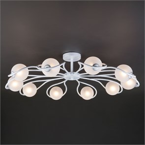 70089/10 белый с серебром Потолочная люстра Camomile Eurosvet 70089/10 белый с серебром