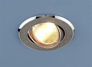611 MR16 SL серебряный блеск/хром Cветильник встраиваемый (уп.10/50шт.) Elektrostandard 611 MR16 SL серебряный бл