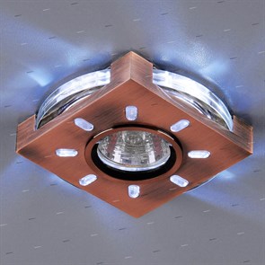 Встраиваемый светильник 1051 бронза/белая подсветка (SB/WH/Led) 1051 SB/WH/Led