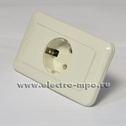 WSN 1121 Розетка 1-я с землей бежевая (уп.50шт.) Panasonic Shin Dong (Корея)
