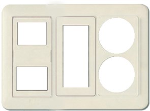 WST 2137 РАМКА 3-я (2 розетки+TV+TF.2) бежевая (уп.10шт.) PANASONIC SHIN DONG-A WST 2137