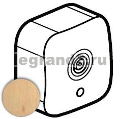 782269 Quteo Розетка TV IP20 дерево (уп.20шт.) LEGRAND 782269