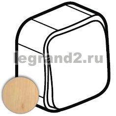 782260 Quteo Выключатель одноклавишный 10A 250B~ IP20 дерево (уп.20шт.) LEGRAND 782260