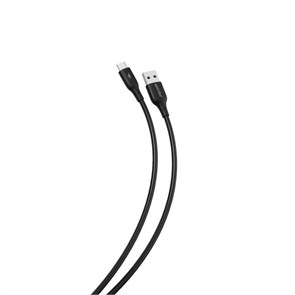 iK-3112-S25b Дата-кабель SmartBuy USB-A штекер - Type C штекер 3А, 1 м черный 89391