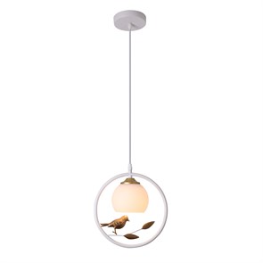 1113/1S White, Escada 1113/1S E27*40W White/Gold Подвесной светильник 671954