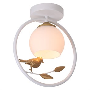 1113/1P White, Escada 1113/1P E27*40W White/Gold Потолочный светильник 672139