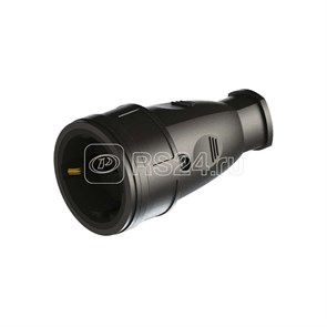РА16-005 УХЛ3 16А IP44 250В Розетка с заземлением переносная, без крышки, каучук IP44 (уп.100шт.) Витебск (Беларусь) 0305-00020