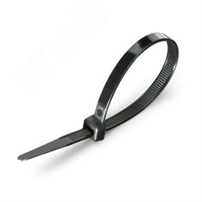 49416 Fortisflex Стяжка (хомут) КСС 5х250мм нейлон, черная (уп.100шт.) КВТ (Россия) 49416