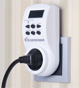 TMH-E-4 Розетка-таймер (уп.10/50шт.) Elektrostandard TMH-E-4