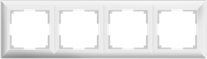 WL14-Frame-04 Fiore Рамка на 4 поста белый (уп.10шт.) Werkel™ a038840