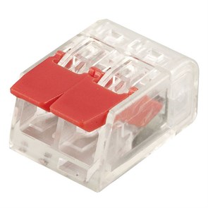 32393 LD221-412 Клемма монтажная 2х0,14-4мм² (для многопроволочной жилы) (уп.100шт.) Stekker (Китай) 32393