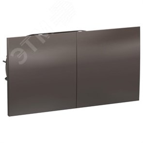 ATN000628 AtlasDesign Розетка двойная с заземлением, шторками и сдвижной крышкой, мокко, в сборе (уп.6шт.) Systeme Electric (Россия) ATN000628