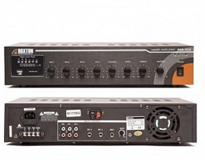 MA-240 МР3-плеер-USB-FM-тюнер-усилитель 240Вт, 3 микр./2 лин. входа, ИК-пульт ДУ ROXTON  MA-240