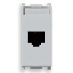 14339.5.SL Plana Розетка rj45 netsafe cat5e, серебро Vimar (Италия) 14339.5.SL