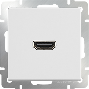 W1186001/WL01-60-11 Розетка HDMI белая (уп.10шт.) Werkel™ a036553