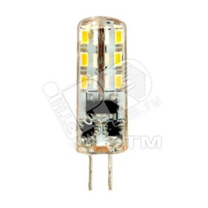 25448 LB-420 24LED(2W) 12V G4 4000K капсула силикон Лампа светодиодная (уп.100/1000шт.) FERON 25448