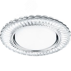 41306 CD4044 с драйвером в комплекте 20LED*2835 SMD 4000K, 15W GX53, без лампы, прозрачный, хром Светильник встраиваемый (уп.10/50шт.) FERON (Китай) 41306
