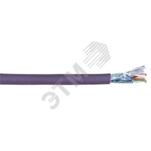 LC1-C604-326 Кабель витая пара ЭКРАН F/UTP кат.6 4х2х23AWG LSZH, фиолетовый (кор.305м.) ITK® LC1-C604-326