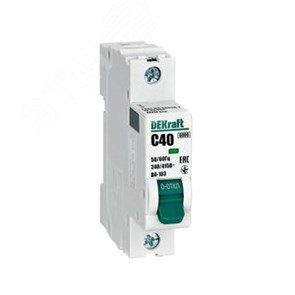 12275DEK ВА103-1P-025A-C Авт. выкл. 1Р 25А х-ка C 6кА (уп.12шт.) DEKraft 12275DEK