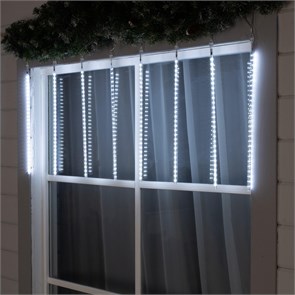 5248337 Гирлянда «Сосульки» 2.5 × 0.5 м, IP65, прозрачная нить, 288 LED, свечение белое с эффектом стекания, 12 В Luazon Lighting  5248337