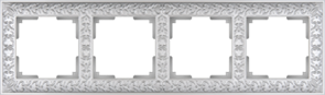 WL07-Frame-04 Antic Рамка на 4 поста, жемчужная (уп.10шт.) Werkel™ ВЫВЕДЕНА ИЗ АССОРТИМЕНТА WL07-Frame-04
