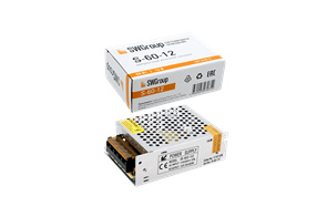 S-60-12 Блок питания 60W 12V, 110х78х38 IP20 SWG 000142