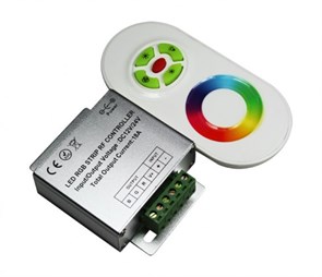 1003362 ZC-3000RF WH Контроллер RGB 144/216Вт 12/24В белый (уп.100шт.) Jazzway 1003362