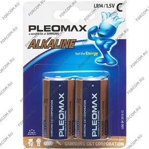 Элемент питания  Pleomax Samsung LR14/343 BL2 тип С 673685