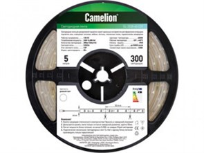 SLW-3528-60-C05 зеленый Лента светодиодная, 60LED, IP65, бухта 5м. (уп.50шт.) Camelion SLW-3528-60-C05